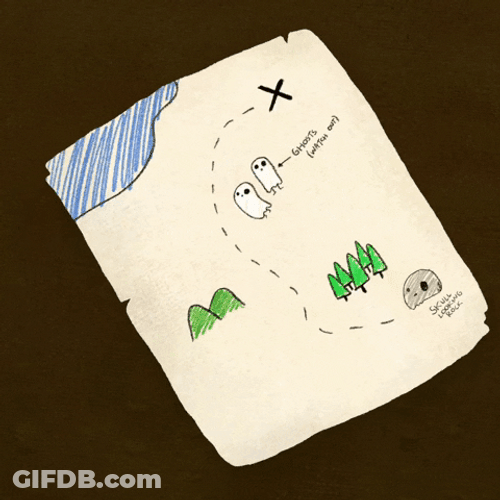 Treasure Map Animation GIF