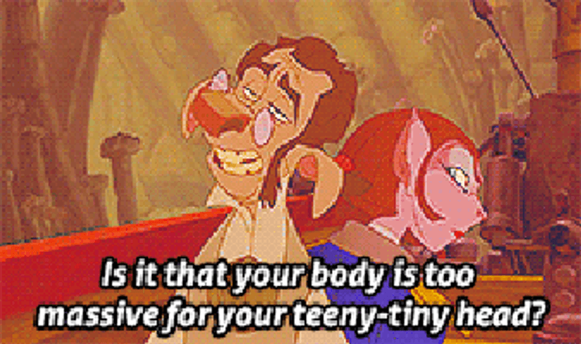 Treasure Planet Body Shaming GIF