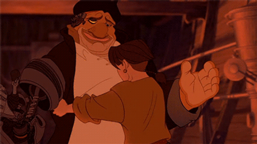 Treasure Planet Friends Hug GIF