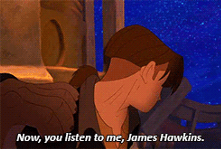 Treasure Planet Jim Hawkins Advice GIF