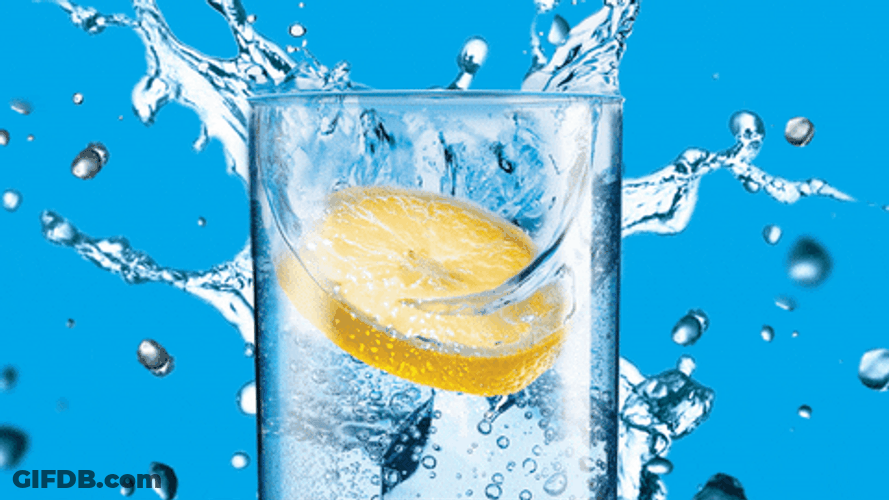 Treat Yo Self Lemon Soda Water GIF