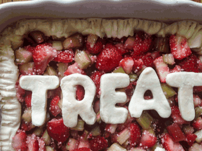 Treat Yo Self Theme Rhubarb Pie GIF