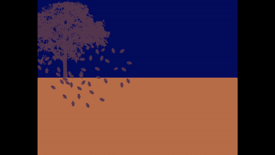 Tree In Fall Season Art GIF