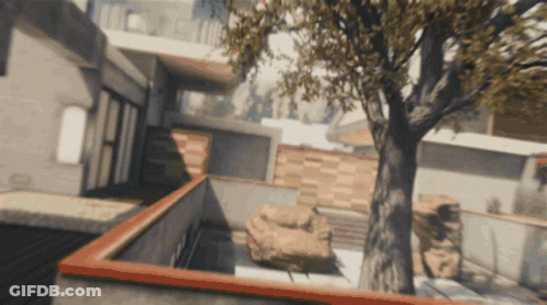 Tree In Video Game Scene GIF