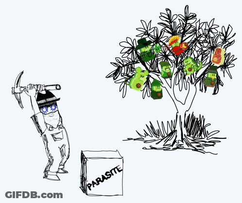 Tree Saying 1St Lot Reached GIF