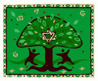 Tree With Jewish Star GIF