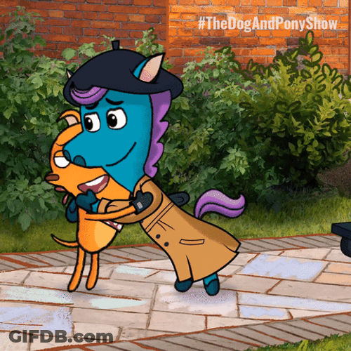 Treehouse Direct Dogs Hugging GIF