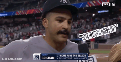 Trent Grisham Is Being Interviewed By Yes GIF