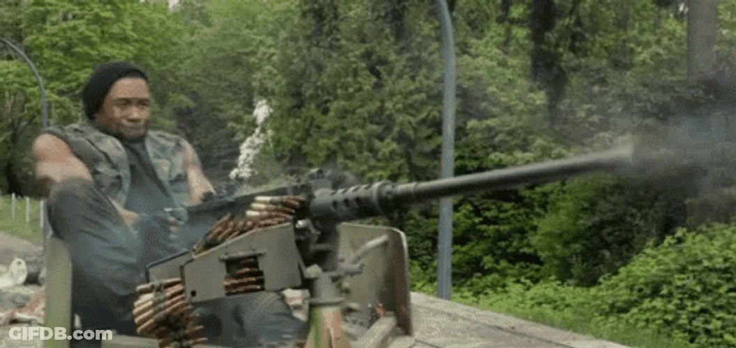 Trevante Rhodes Machine Gun GIF