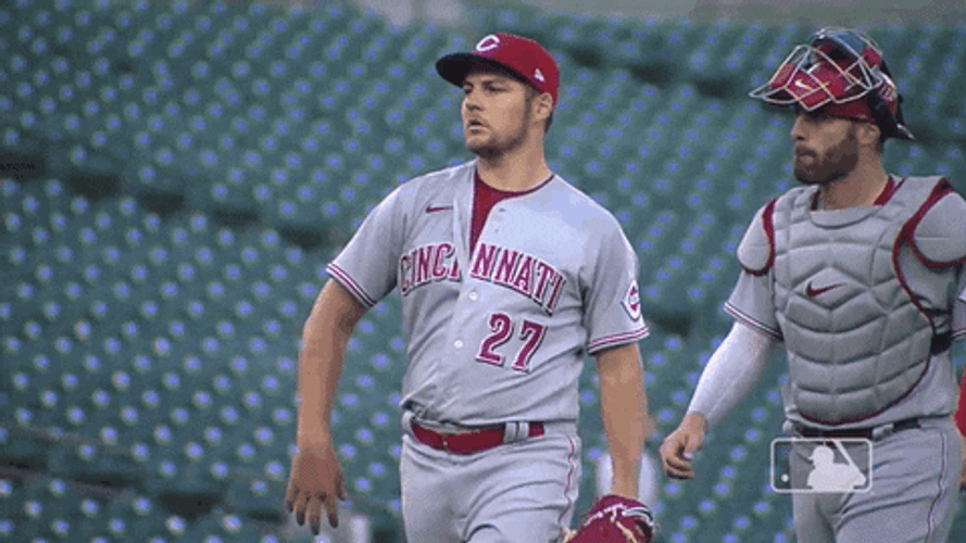 Trevor Bauer Reds Slow Strut GIF