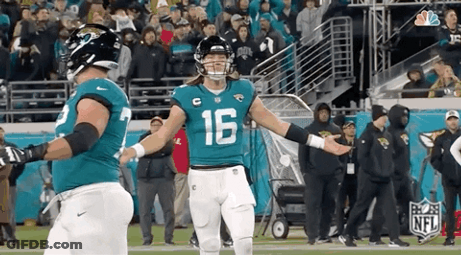 Trevor Lawrence Chants Duval GIF