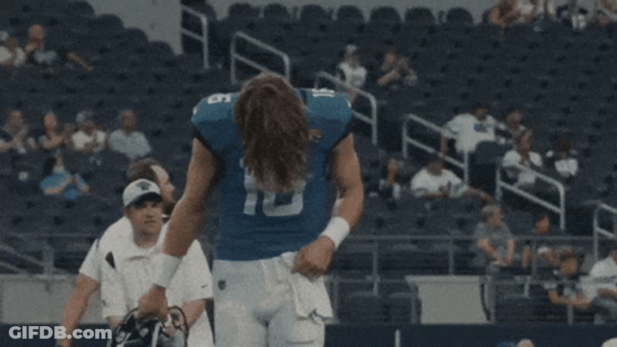 Trevor Lawrence Jaguars Famous Long Hair GIF