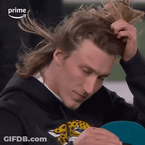 Trevor Lawrence Jaguars Hair Flip GIF