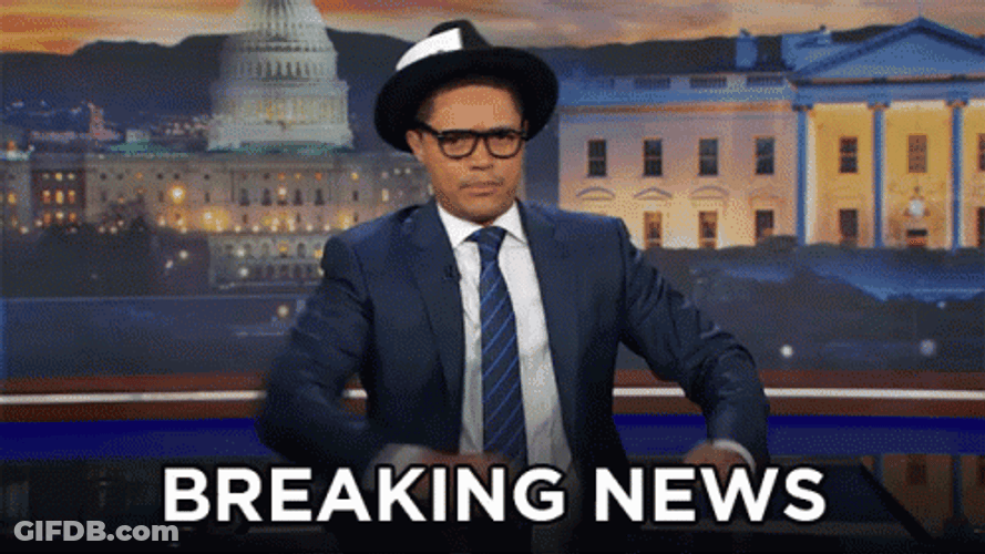 Trevor Noah Breaking News GIF