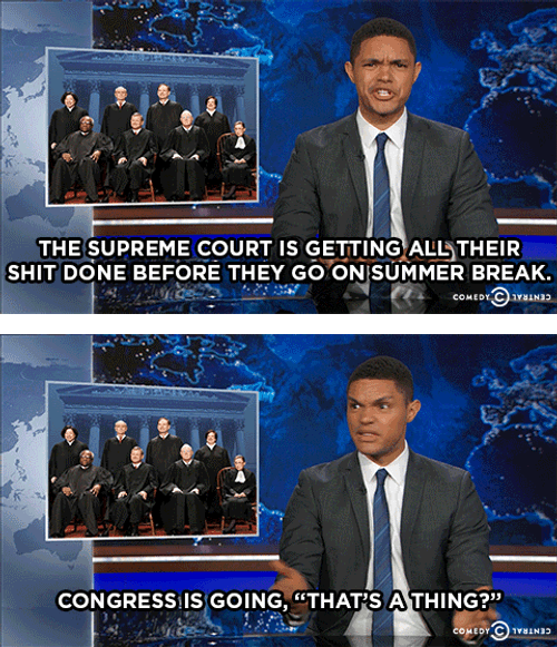 Trevor Noah Reporting Supreme Court GIF