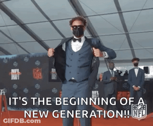Trey Lance Draft Day GIF