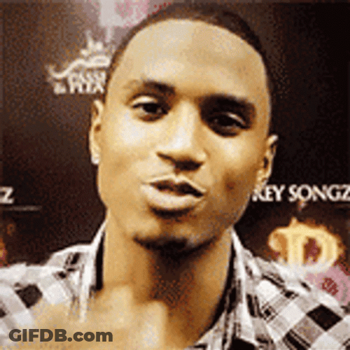 Trey Songz Blowing Kiss GIF