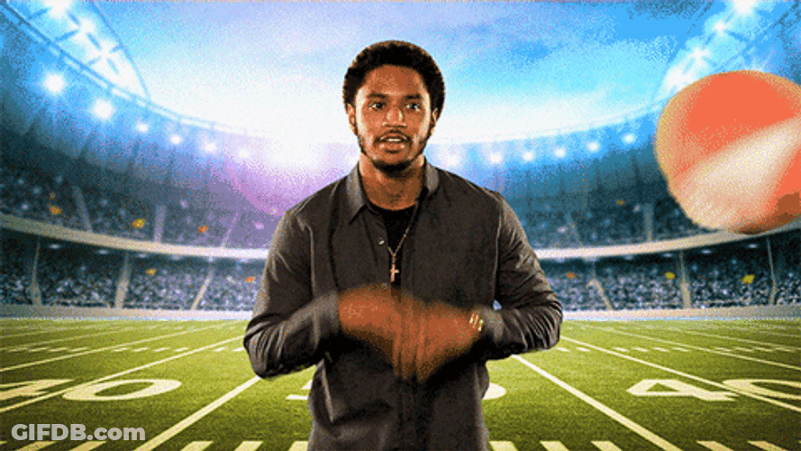 Trey Songz Fumble Fail Catch GIF
