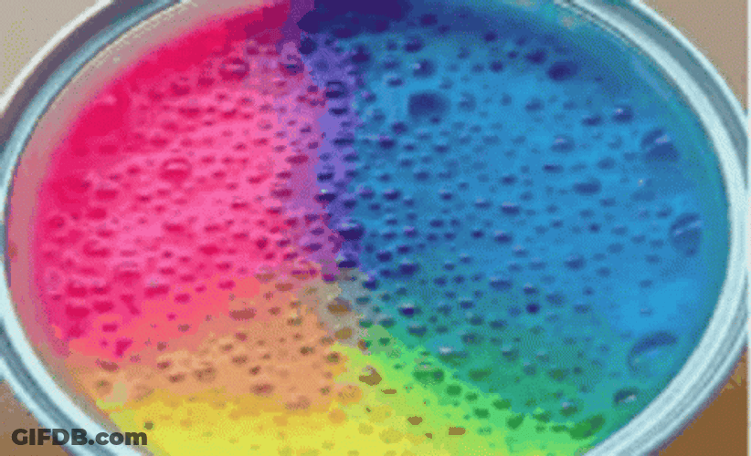 Tri Colored Slime With Hearts GIF