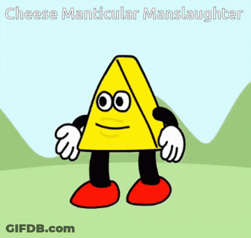 Triangle Face Saying Cheese Manticular Manslaughter GIF