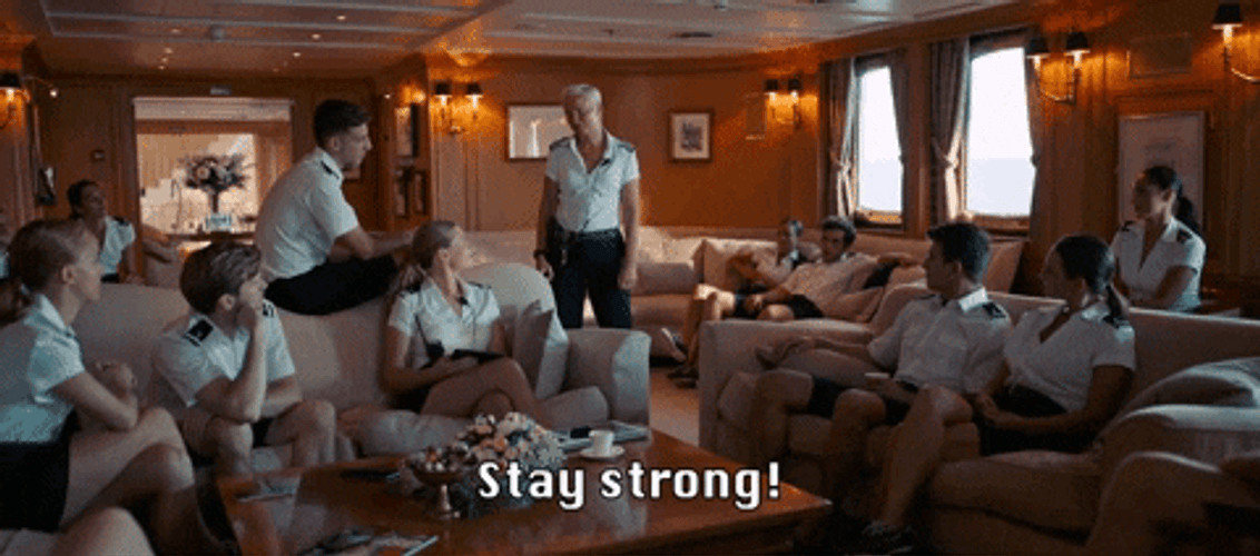 Triangle Of Sadness Stay Strong GIF