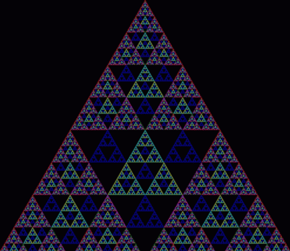 Triangle Pattern Fractal GIF