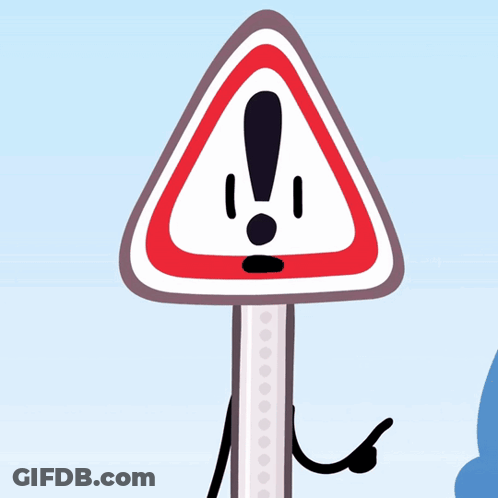 Triangle Warning Sign With Exclamation Mark GIF