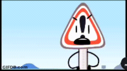 Triangle Warning Sign With Exclamation GIF