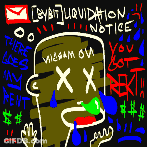 Tribal Abstract Concealed Message Fine Art GIF