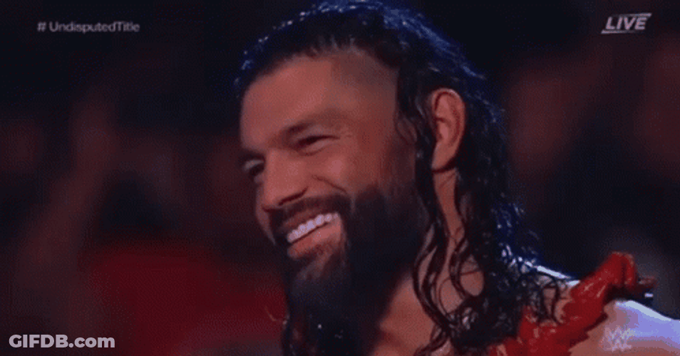 Tribal Chief Roman Reign Flying Kiss GIF