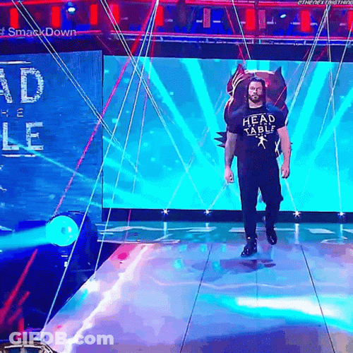 Tribal Chief Roman Reigns Universal Champion Walking GIF