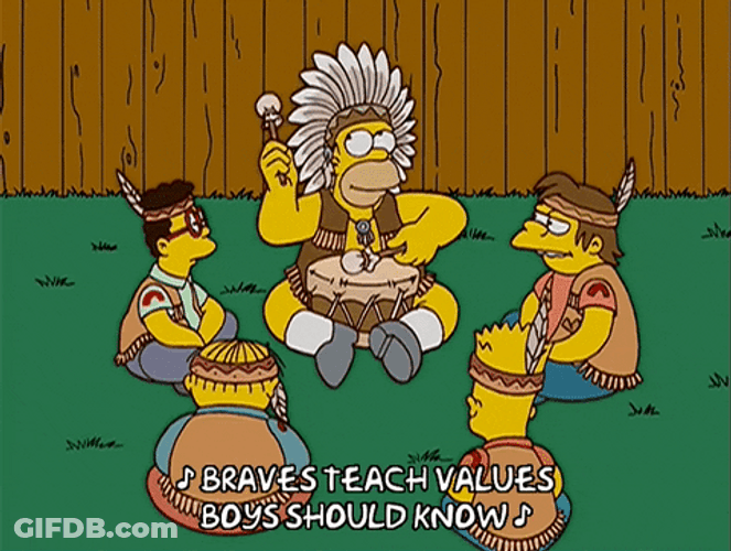 Tribal Chief Samson Braves Teach Values Should Know GIF