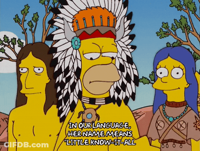 Tribal Chief Samson Little Know It All GIF