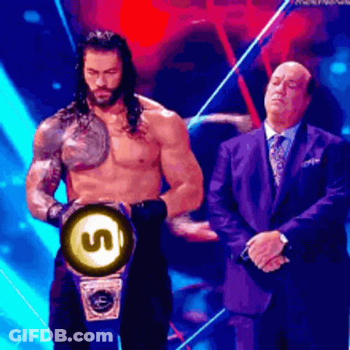 Tribal Chief Winner Of Wwe Raising Belt GIF