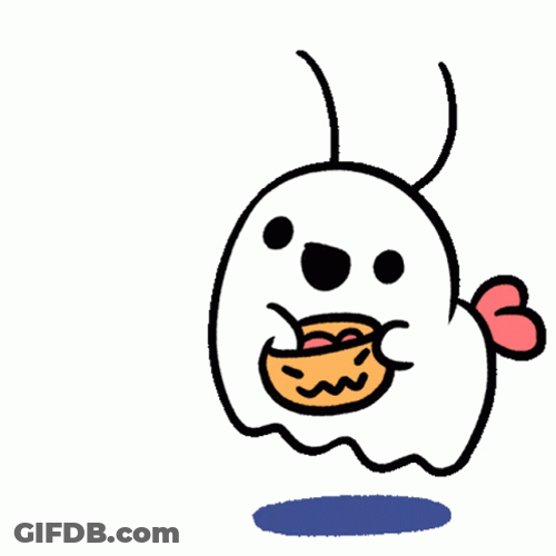 Trick Or Treat Animated Fly Throwing Candies GIF