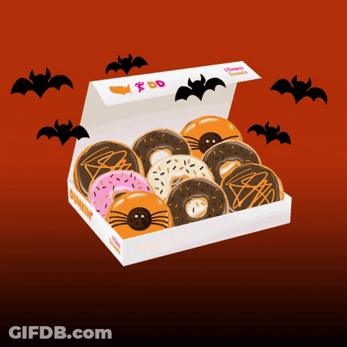 Trick Or Treat Dunkin Donuts GIF