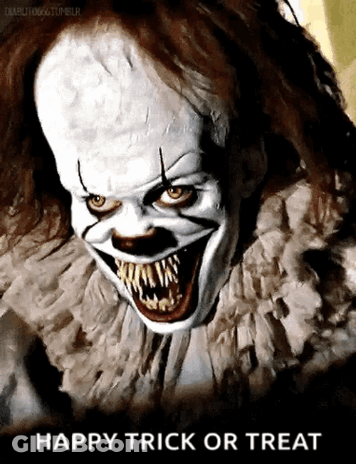 Trick Or Treat IT Mascot GIF