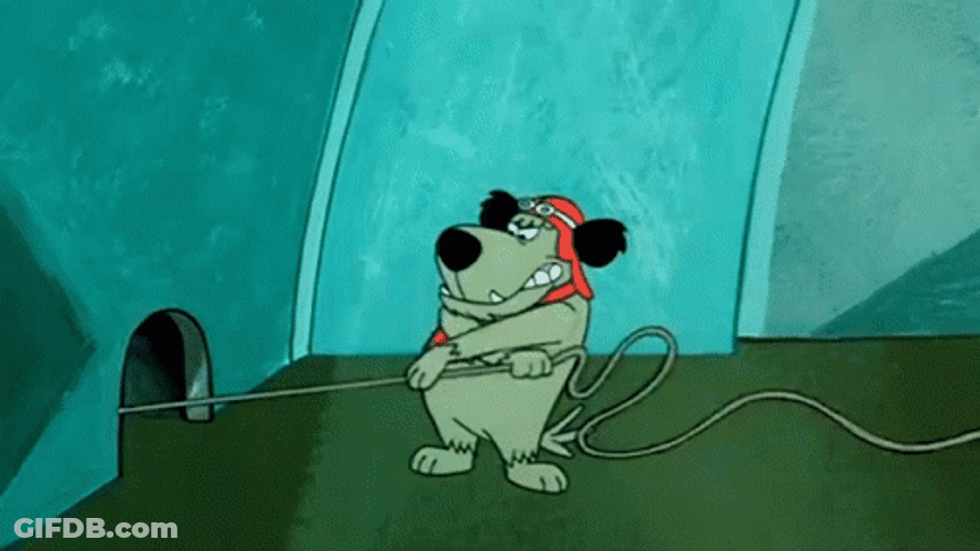 Trickster Muttley Pulling Out Rope GIF