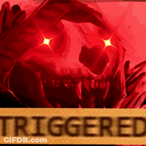 Triggered Animal Skull Face GIF