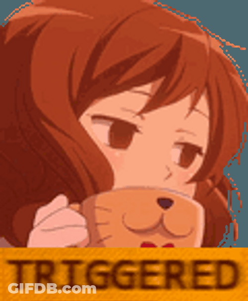 Triggered Anime Girl GIF