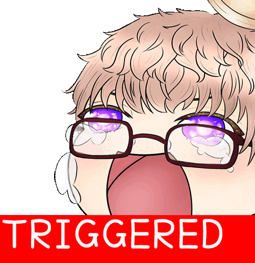 Triggered  Anime Guy Shouting GIF