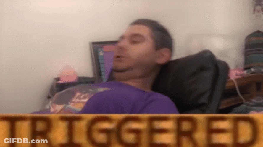Triggered Ethan Klein Wobble Face GIF