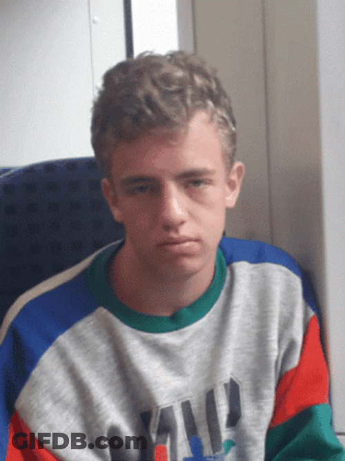 Triggered Face Guy Not Amused GIF
