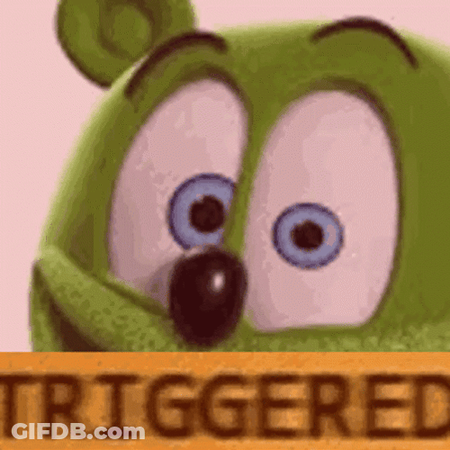 Triggered Gummy Bear GIF