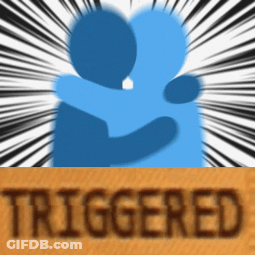 Triggered Hug Emoji GIF
