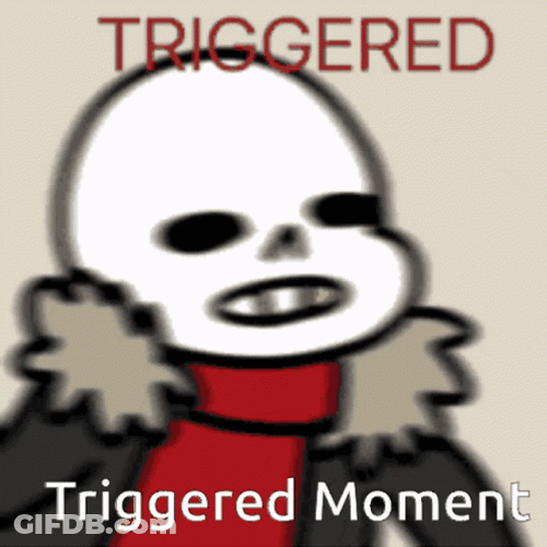 Triggered Sans Moment GIF