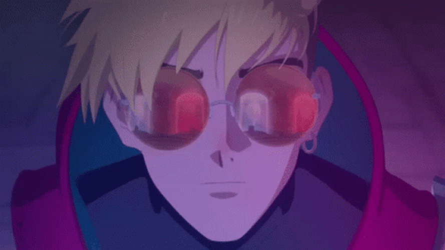 Trigun Stampede Shiny Glasses GIF
