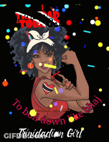 Trinidadian Girl With Fist Up GIF