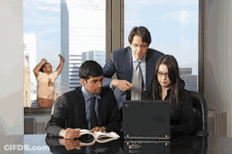 Trio In A Meeting GIF