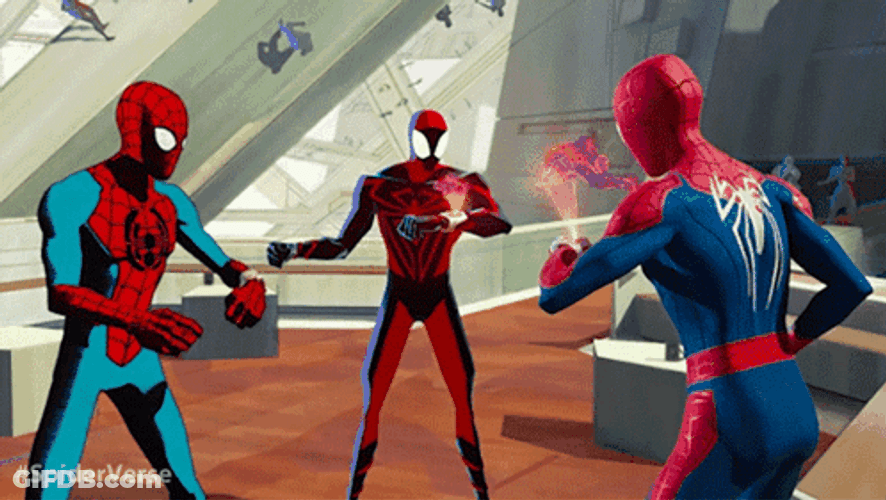 Trio Spiderman Generations Meme GIF